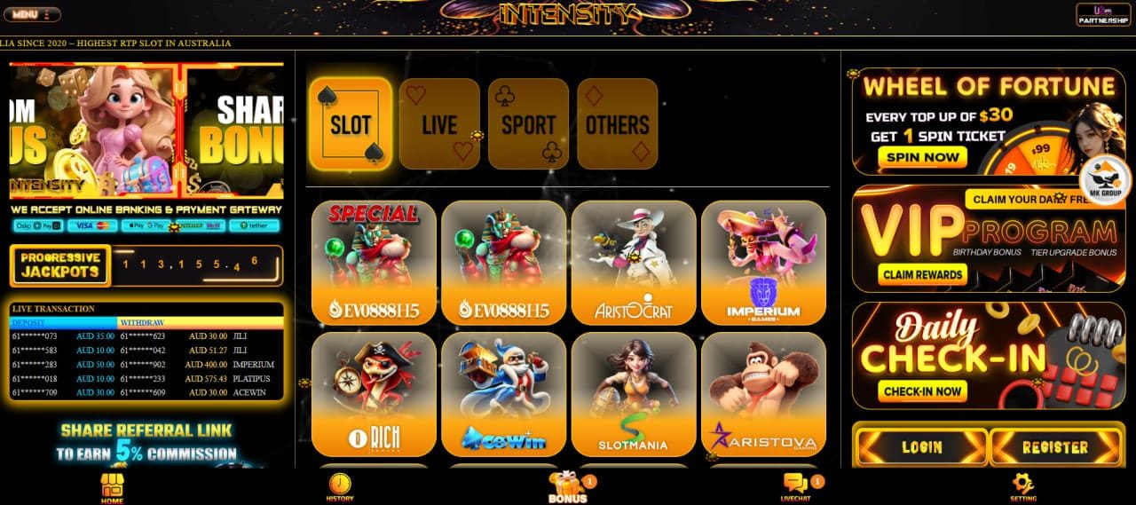 Intensity Casino Australia